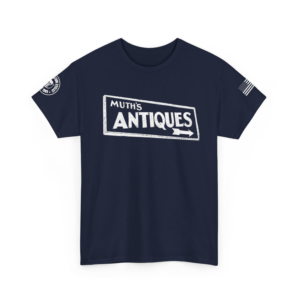 Muth's Antiques Sign T-Shirt (FRONT AND BACK)