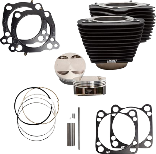 Cylinder Kit | Cylinder Kit - 4.375" Stroke - Wrinkle Black w/o Highlights - M8