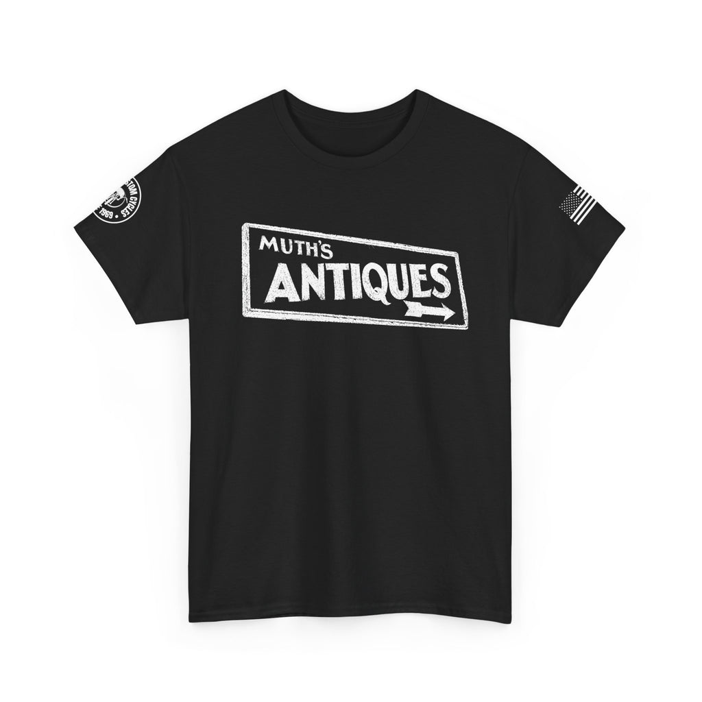 Muth's Antiques Sign T-Shirt (FRONT AND BACK)