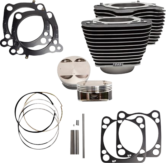 Cylinder Kit | Cylinder Kit - 4.500" Stroke - Wrinkle Black w/Highlights - M8