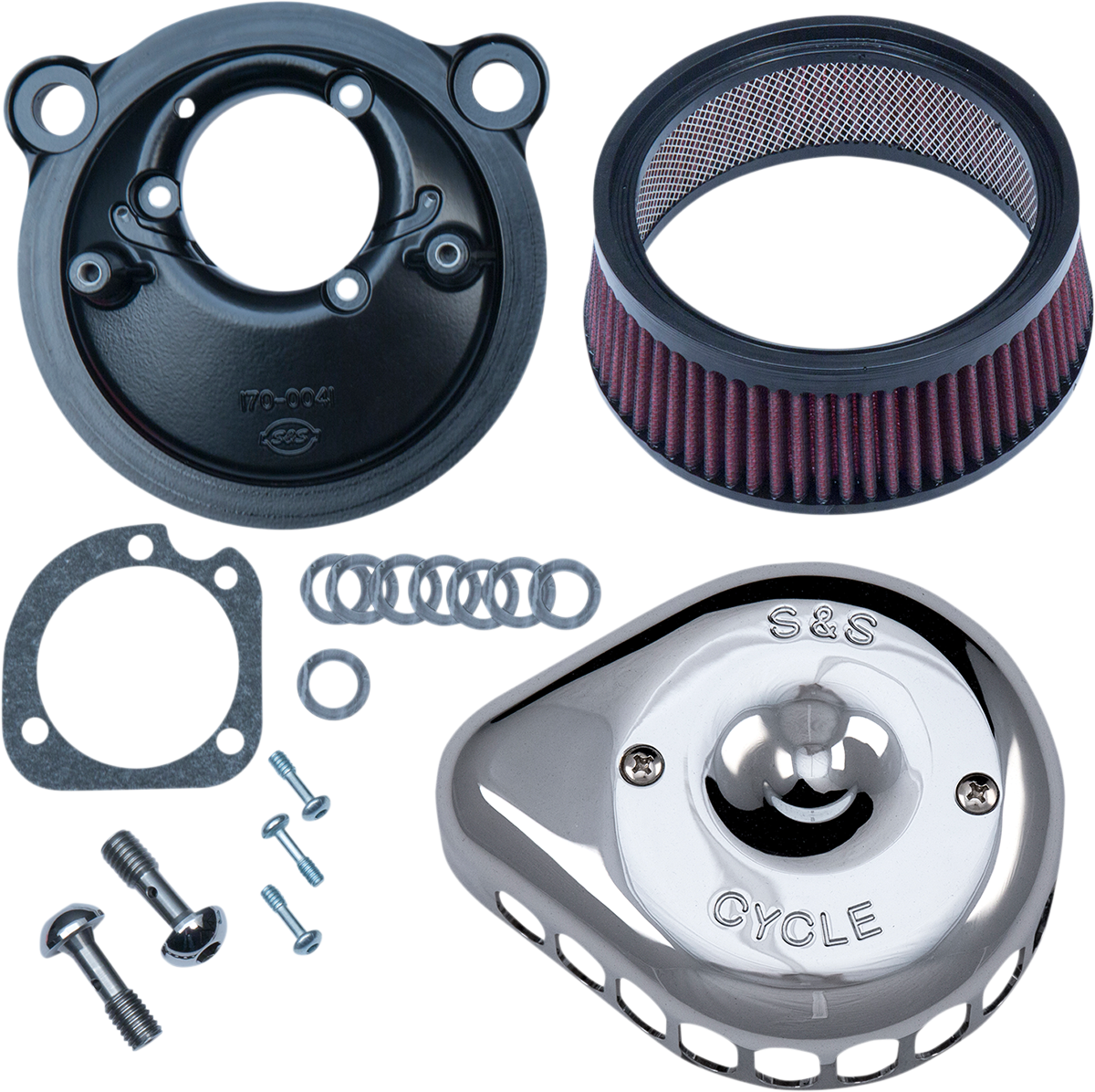Mini Teardrop Stealth Air Cleaner Kit | Mini Teardrop Stealth Air Cleaner Kit - Chrome