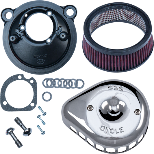 Mini Teardrop Stealth Air Cleaner Kit | Mini Teardrop Stealth Air Cleaner Kit - Chrome