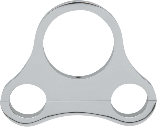 Tee-Bar Gauge Mounts | 1.25" T-Bar Single Gauge Mount - Chrome - For 2.375/2.4" Mini Gauge