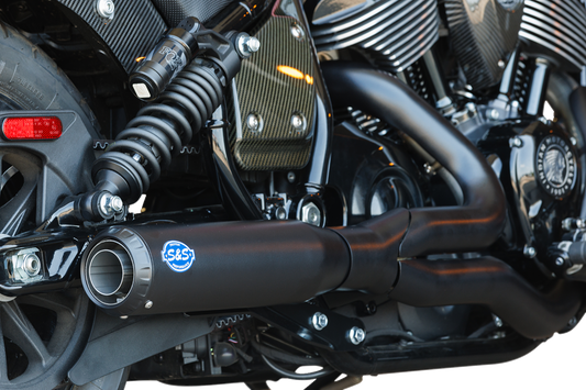 2-into-1 Qualifier Exhaust System | 2-into-1 Qualifier Exhaust System - Guardian Black - Race Only - Indian Chief