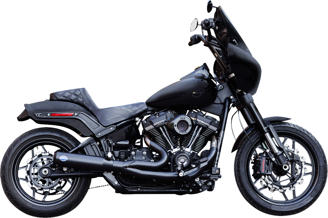 2-into-1 Qualifier Exhaust System | 2-into-1 Qualifier Exhaust System - 50-State - Black - Softail