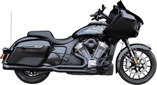2-into-1 Qualifier Exhaust System | 2-into-1 Qualifier Exhaust System - Guardian Black - Race Only - Indian with PowerPlus