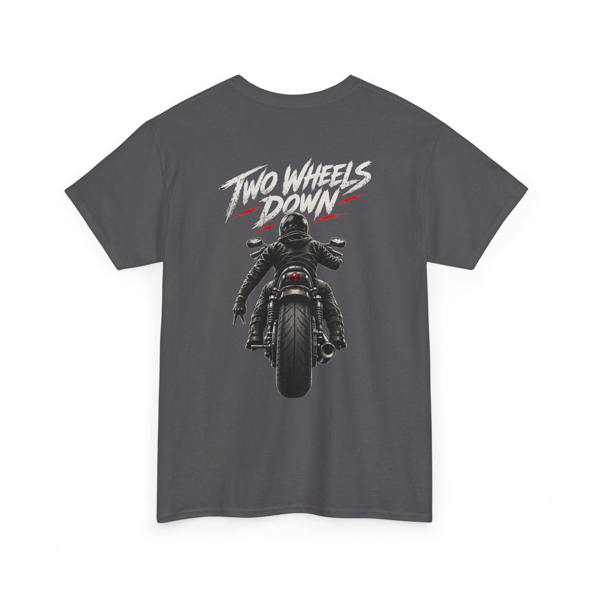 Choppers For Life Motorcycle Tee — 'Two Wheels Down' Biker T-Shirt
