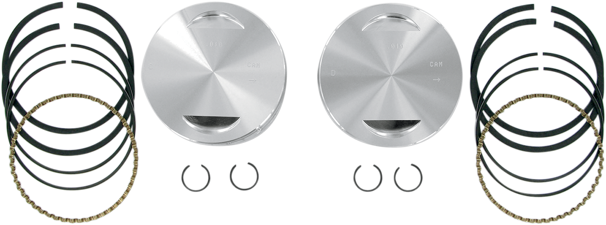 Piston Kit for S&S Motors | Piston Kit - For 113" Super Sidewinder® - 4.000" - +0.010"