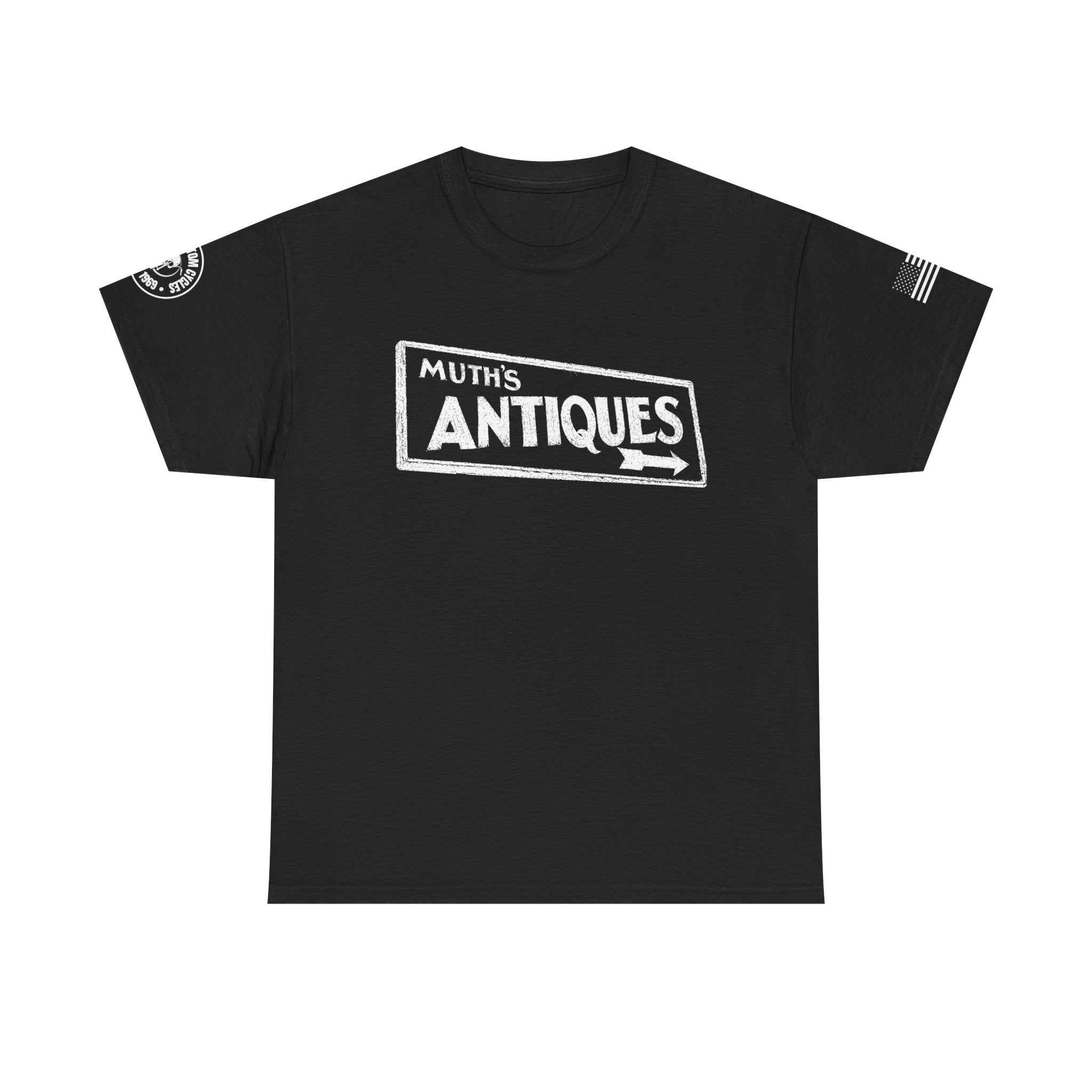 Muth's Antiques Sign T-Shirt (FRONT AND BACK)