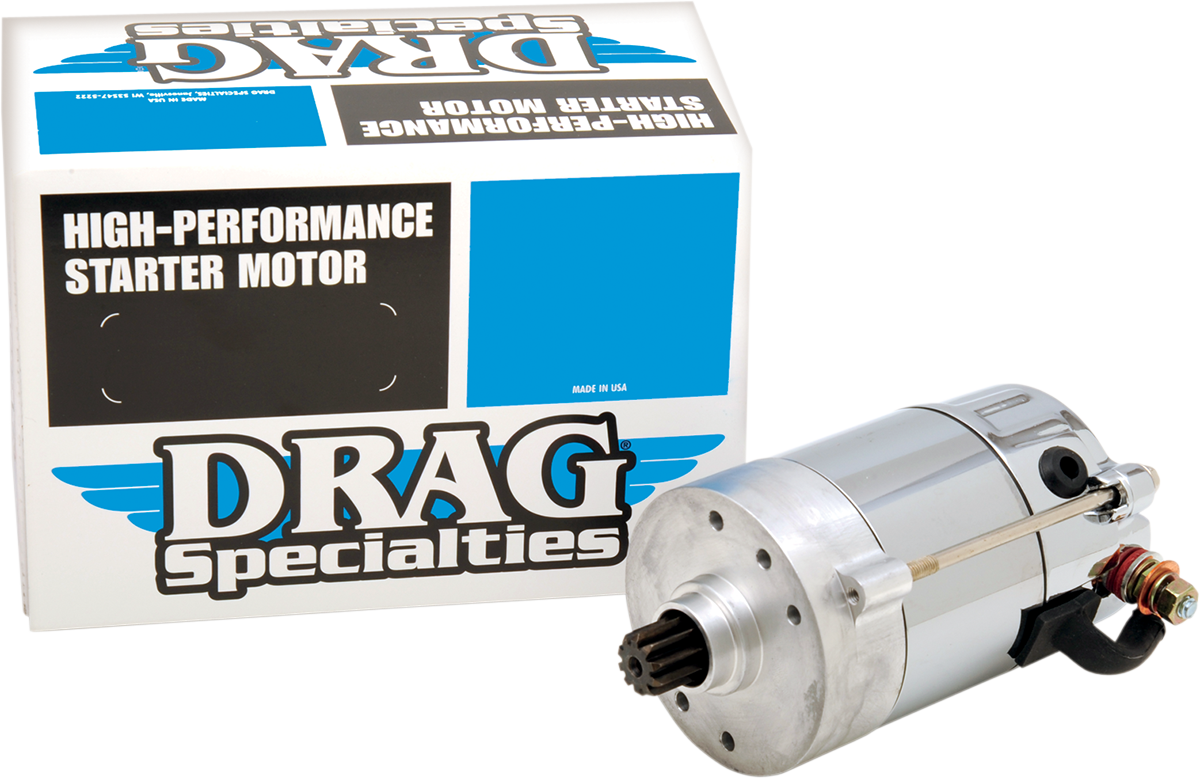 1.4kW Compact High-Performance Starter Motor | Starter - Chrome - '74-'76 Big Twin