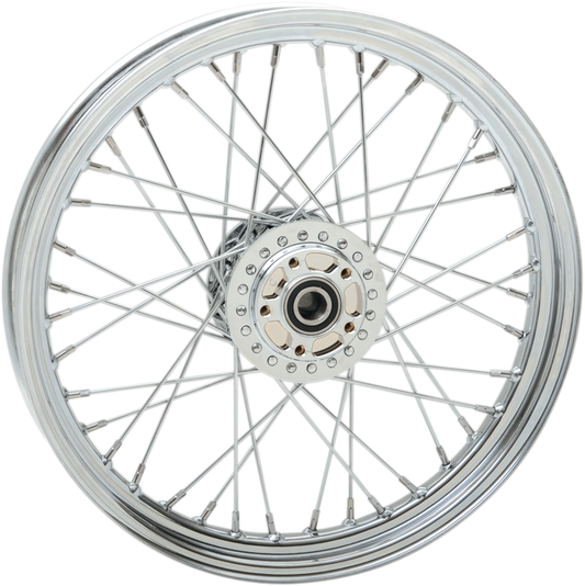 Replacement Laced Wheel | Wheel - Laced - 40 Spoke - Front - Chrome - 19x2.5 - '04-'05 Dyna