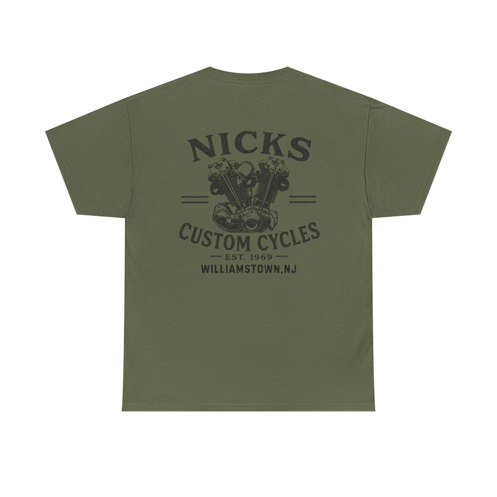 Nick's Custom Cycles T-Shirt (FRONT AND BACK)