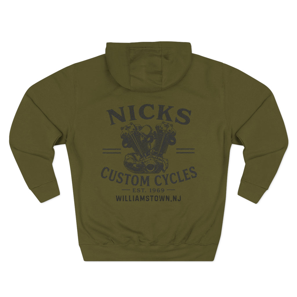 Nick's Custom Cycles Hoodie (FRONT AND BACK)