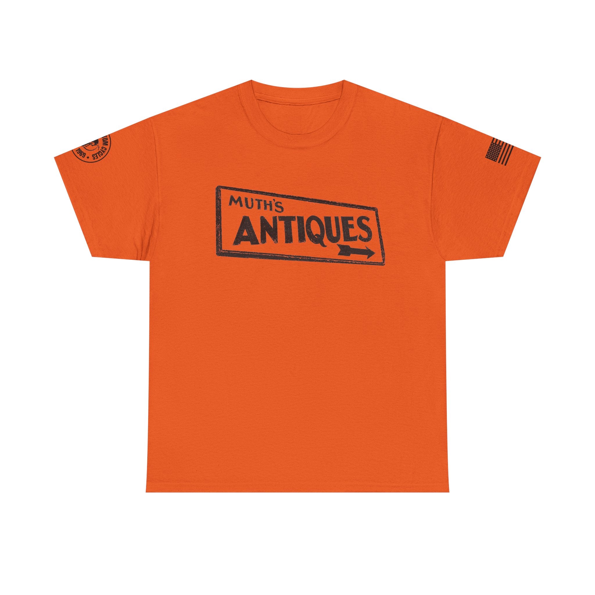 Muth's Antiques Sign T-Shirt (FRONT AND BACK)