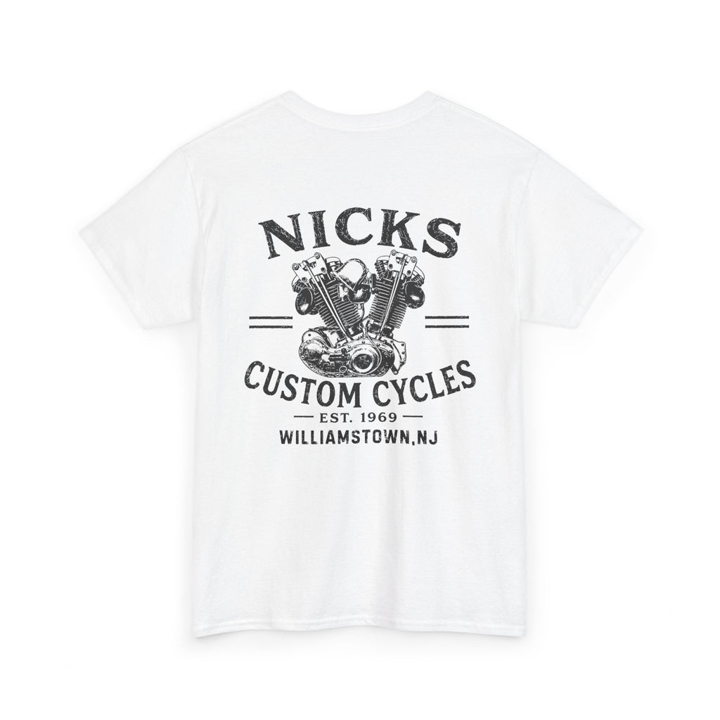 Nick's Custom Cycles T-Shirt (FRONT AND BACK)