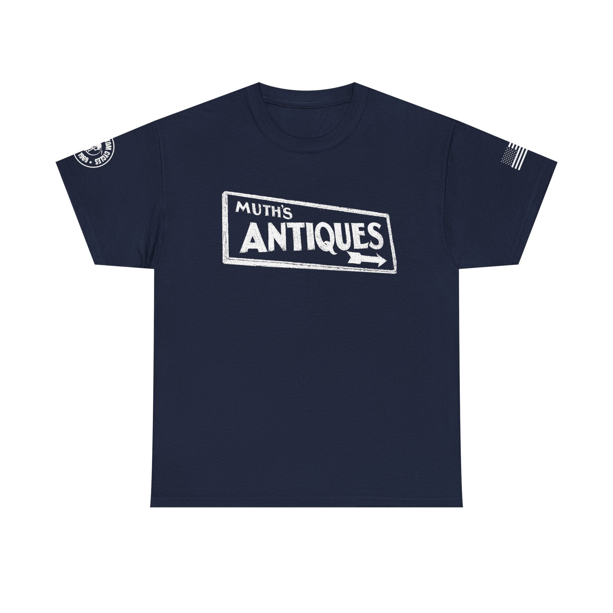 Muth's Antiques Sign T-Shirt (FRONT AND BACK)