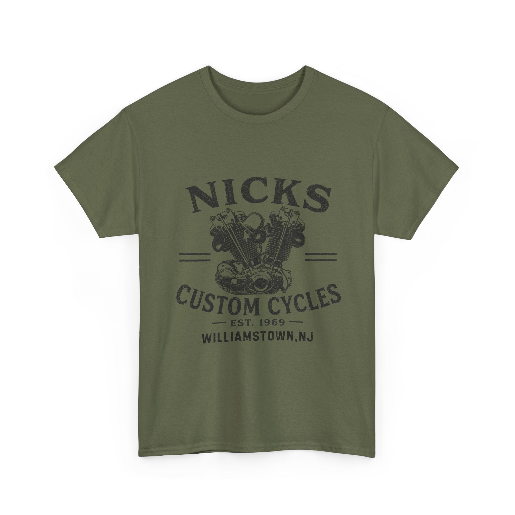 Nick's Custom Cycles T-Shirt (FRONT ONLY)