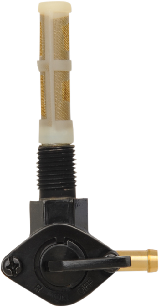 1/4" NPT Petcock | Fuel Petcock - 90° - Gloss Black - 1/4" NPT