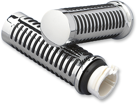 Chrome O-Ring Design Grips | Grips - Chrome