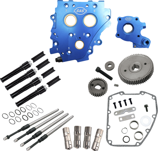 Cam Chest Kit without Cams for Gear Drive Twin Cam | Cam Chest Kit without Cams - Gear Drive - Oil Cooled - Black Pushrods - Twin Cam