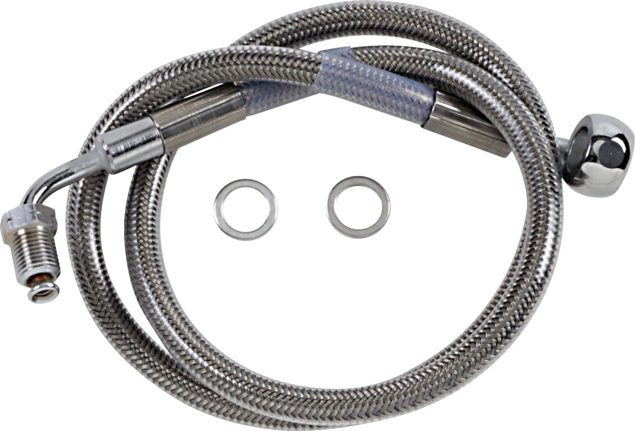 Extended Length Stainless Steel Brake Line | Brake Line - +6" - Stainless Steel - '18-'21 Softail
