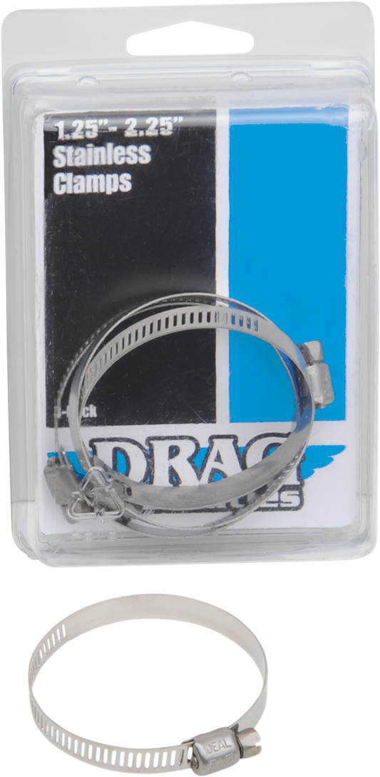 Worm Clamp | Clamps - Stainless Steel - 1.25"-2.25"