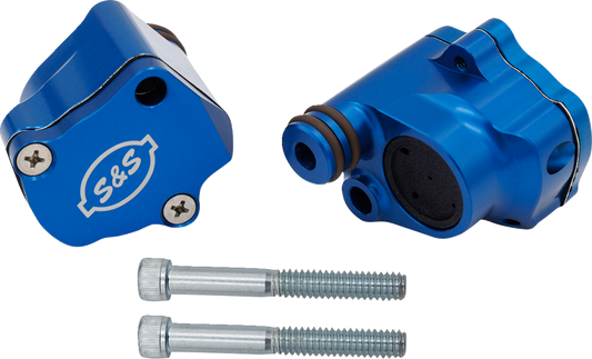 Billet Head Breather | Billet Head Breather Kit - Anodized Blue - M8