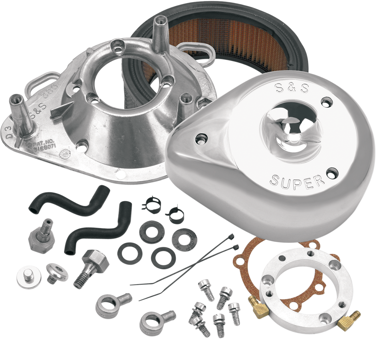 Teardrop Air Cleaner Kit | Teardrop Air Cleaner Kit - Chrome