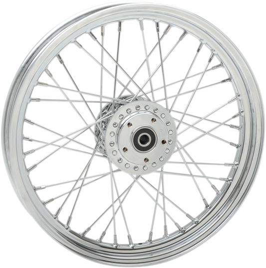 Replacement Laced Wheel | Wheel - Laced - 40 Spoke - Front - Chrome - 19x2.5 - '00-'05 Dyna/Sportster