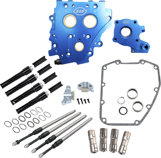 Cam Chest Kit without Cams for Chain Drive Twin Cam | Cam Chest Kit without Cams - Chain Drive - Black Pushrods - Twin Cam