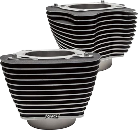 Cylinder Set | Cylinder Set - 4.25" Bore - Unhoned - Wrinkle Black w/Highlights - M8