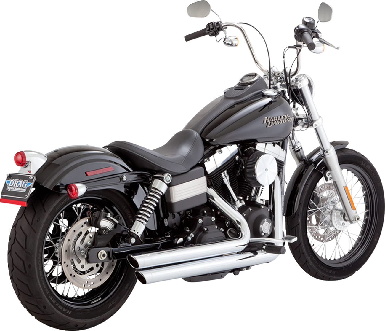 2-into-2 Big Shots Exhaust System | Big Shots Staggered Exhaust System - Chrome
