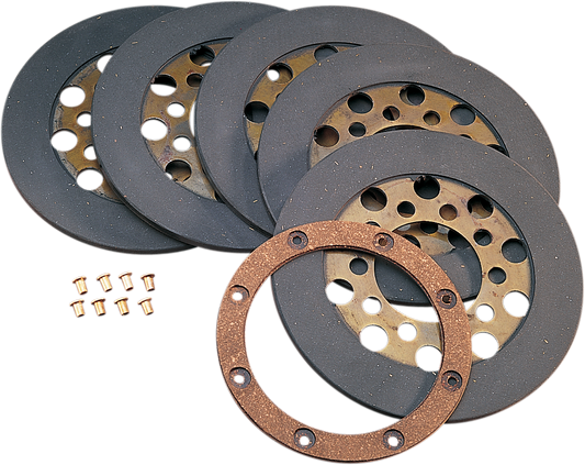 Wet or Dry Friction Plate Set | Clutch Plate Kit - '68-E'84 Shovelhead
