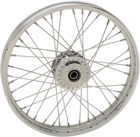 Replacement Laced Wheel | Wheel - Laced - 40 Spoke - Front - Chrome - 21x2.15 - '14-'22 Sportster