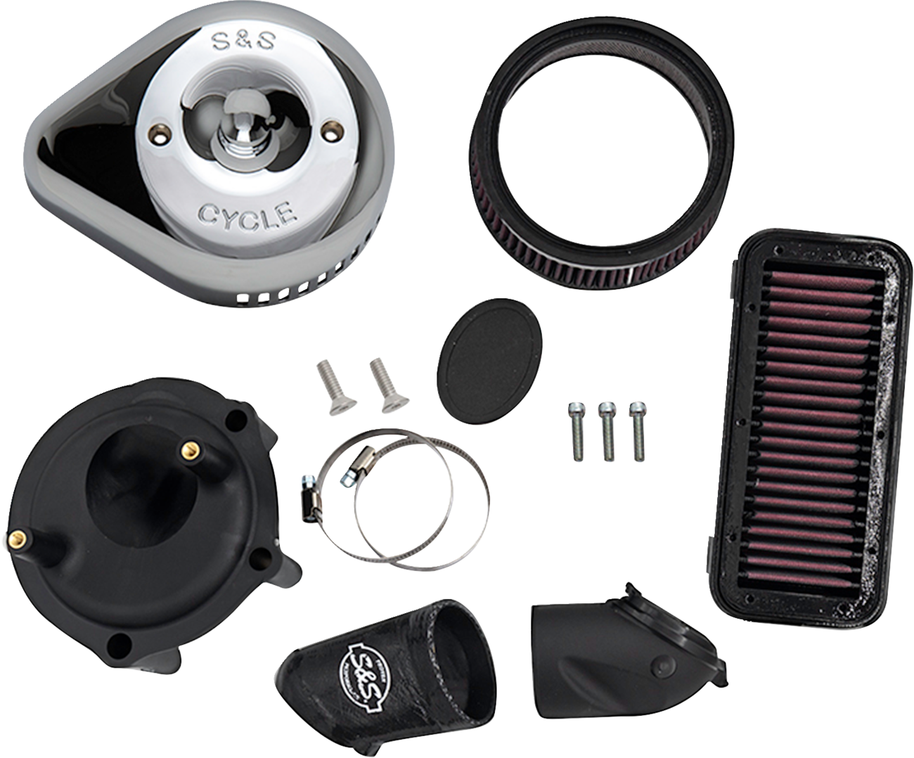 Stealth Air Cleaner Kit with Cover | Stealth Air Cleaner Kit with Cover - Chrome - Indian