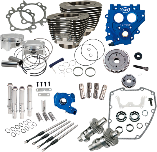 100" Power Package Engine Performance Kit | 100" Power Package - 585GE - Gear Drive - Wrinkle Black - Twin Cam 88