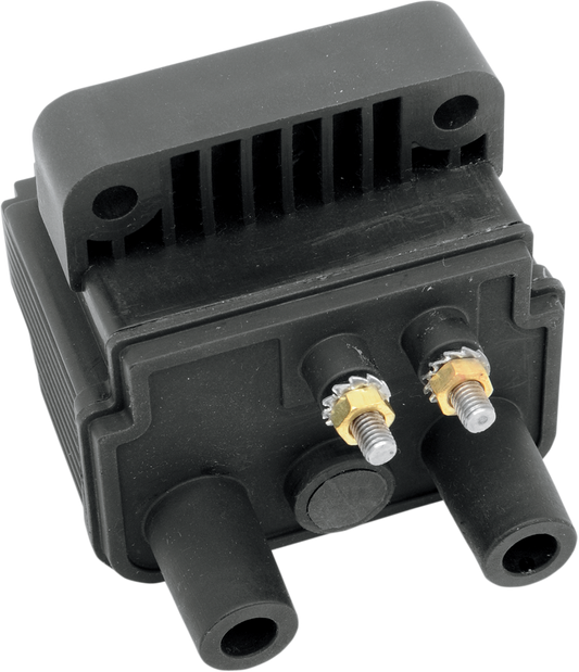 12 Volt Mini Dual-Fire Ignition Coil | Mini Ignition Coil - 5 Ohm - Black