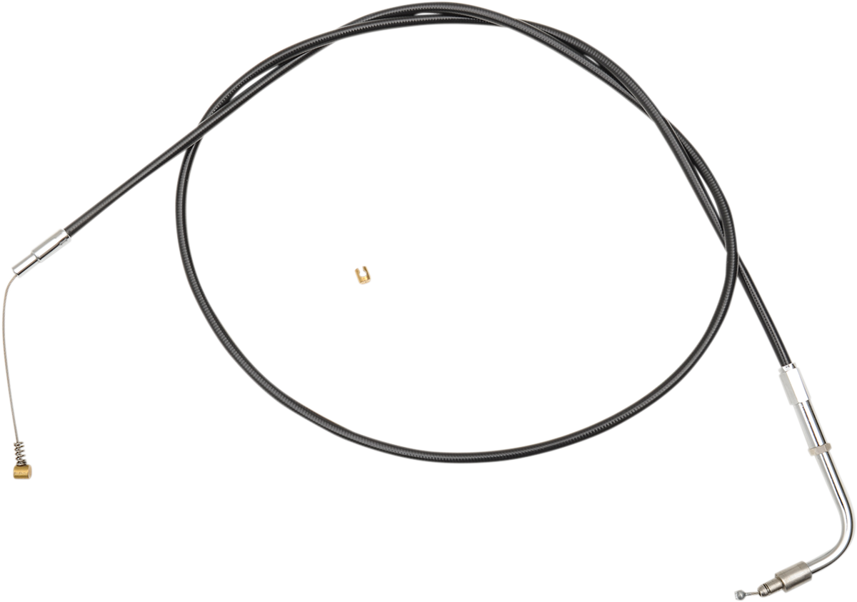 Black Vinyl Throttle/Idle Cable | Black Vinyl Idle Cable - 48" - Black
