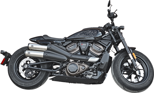 Grand National Slip-On Mufflers | 4" Grand National Slip-On Mufflers - Stainless Steel - Sportster S