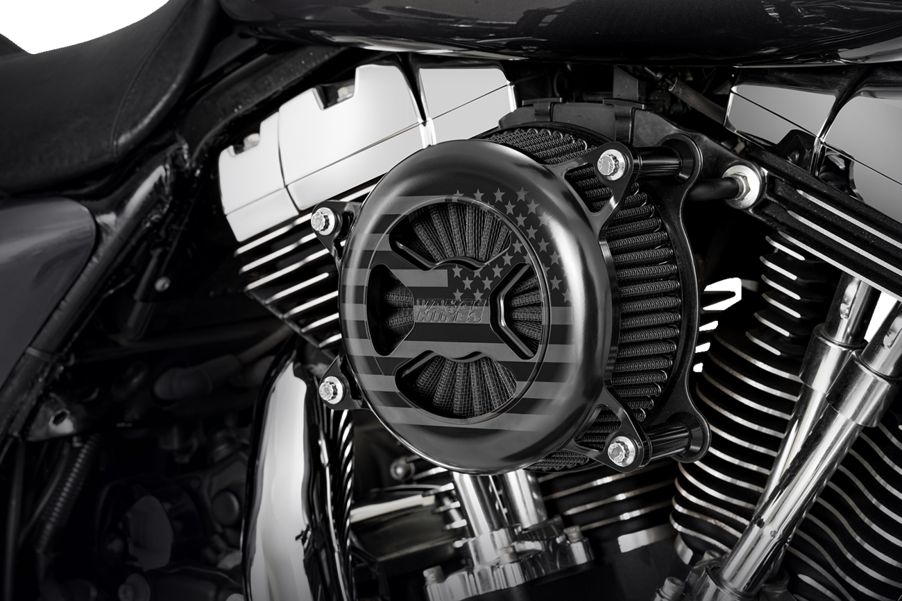 VO2 America Air Cleaner | VO2 America Air Intake Kit - Black - Twin Cam