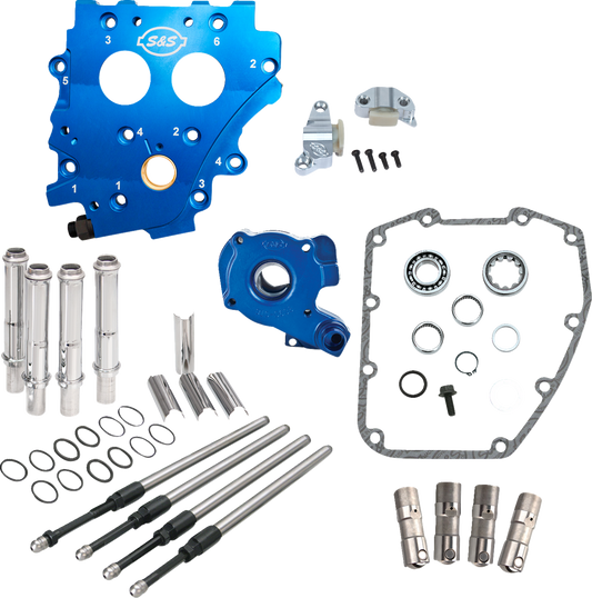 Cam Chest Kit without Cams for Chain Drive Twin Cam | Cam Chest Kit without Cams - Chain Drive - Chrome Pushrods - Twin Cam