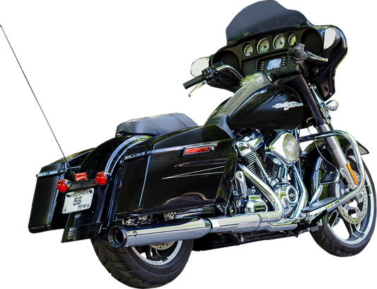 2-into-1 Swindler Exhaust Conversion Kit | 2-into-1 Swindler Exhaust Conversion Kit - 4" - Chrome - M8 Touring