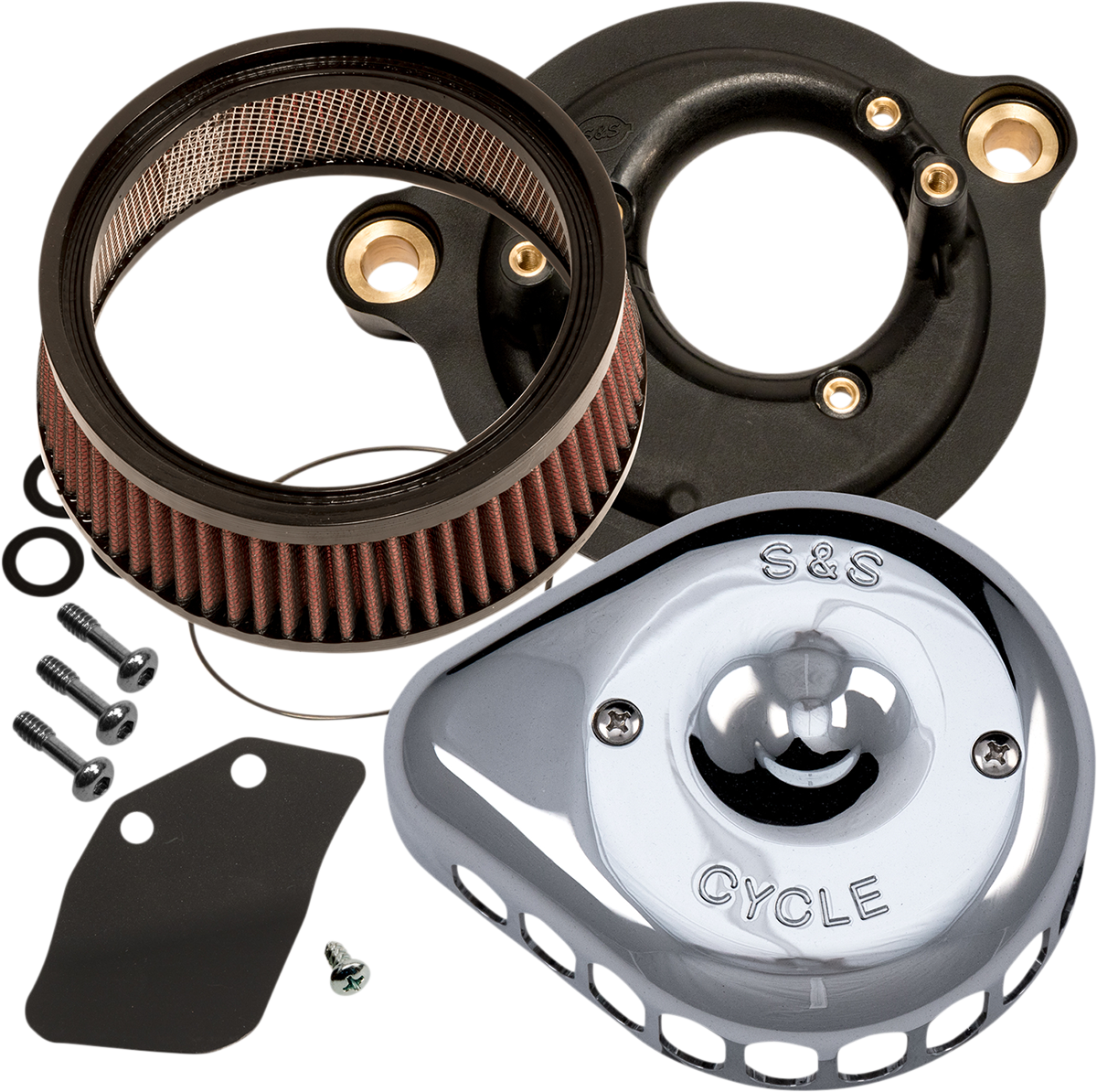 Mini Teardrop Stealth Air Cleaner Kit | Mini Teardrop Stealth Air Cleaner Kit - Chrome
