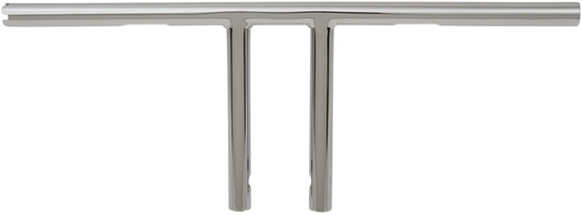 1" T-Bar | 1" T-Bar - Dimpled - Straight - 8" - Chrome