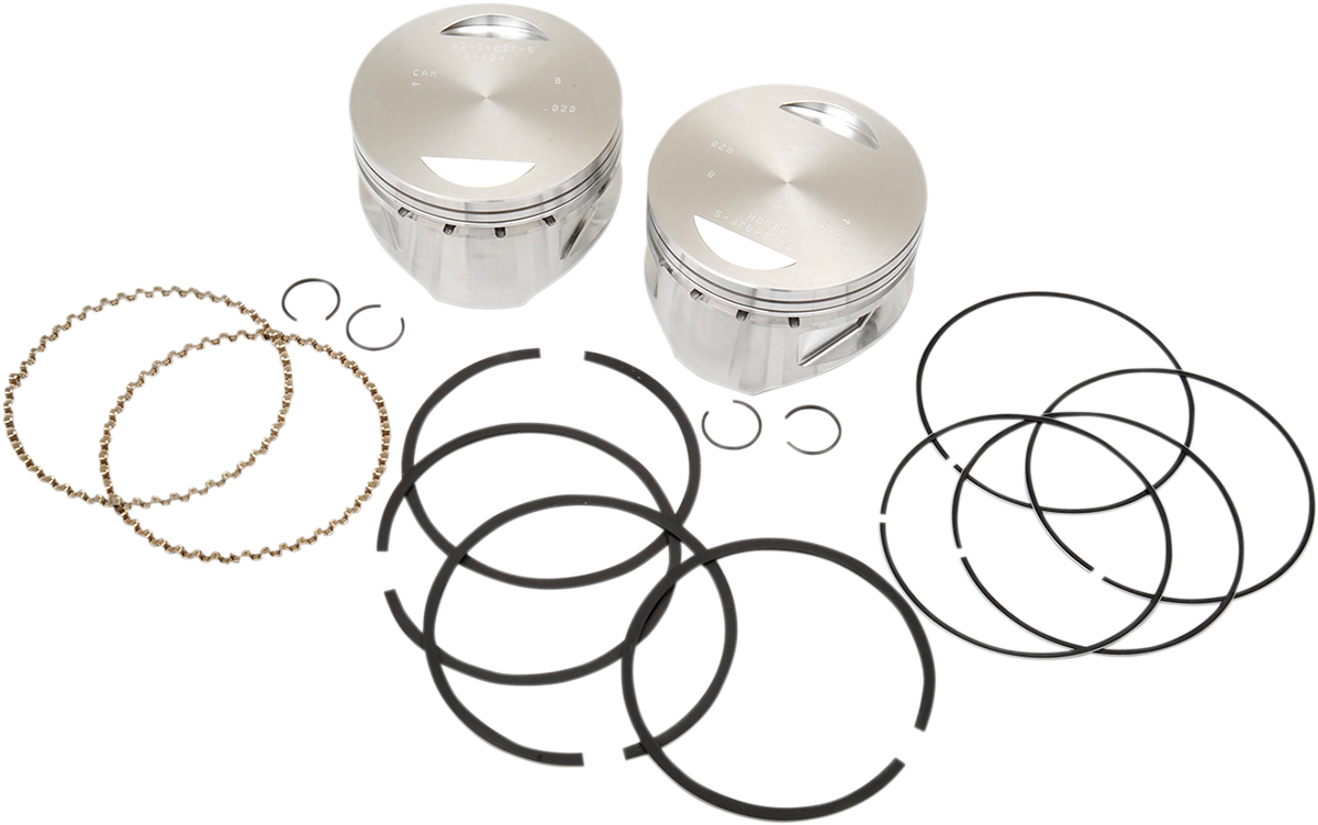 Piston Kit for S&S Motors | Piston Kit - For 100"/107" Super Sidewinder® - 4.000" - +0.020"