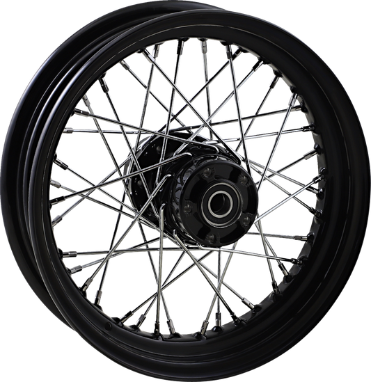 Replacement Laced Wheel | Wheel - Laced - 40 Spoke - Rear - Black - 16x3 - '08-'22 Sportster