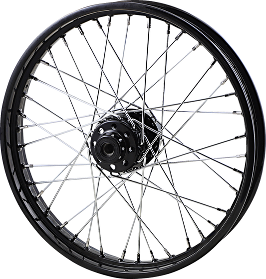 Replacement Laced Wheel | Wheel - Laced - 40 Spoke - Front - Black - 21x2.5 - '86-'99 Dyna/Sportster