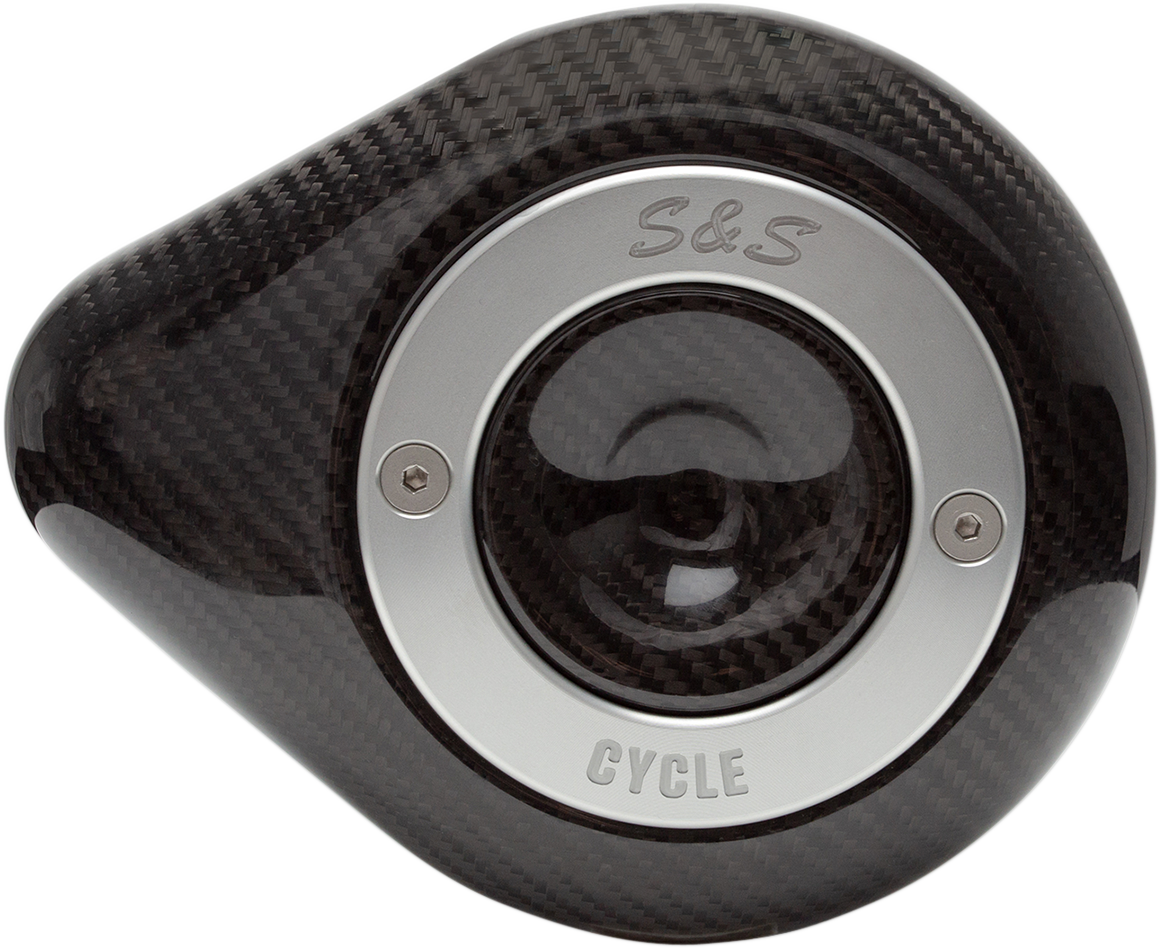 Stealth Air Cleaner Cover | Air Cleaner Cover - Mini Teardrop - Carbon Fiber