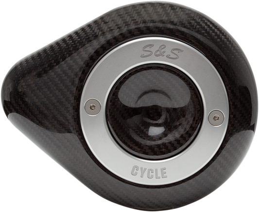 Stealth Air Cleaner Cover | Air Cleaner Cover - Mini Teardrop - Carbon Fiber
