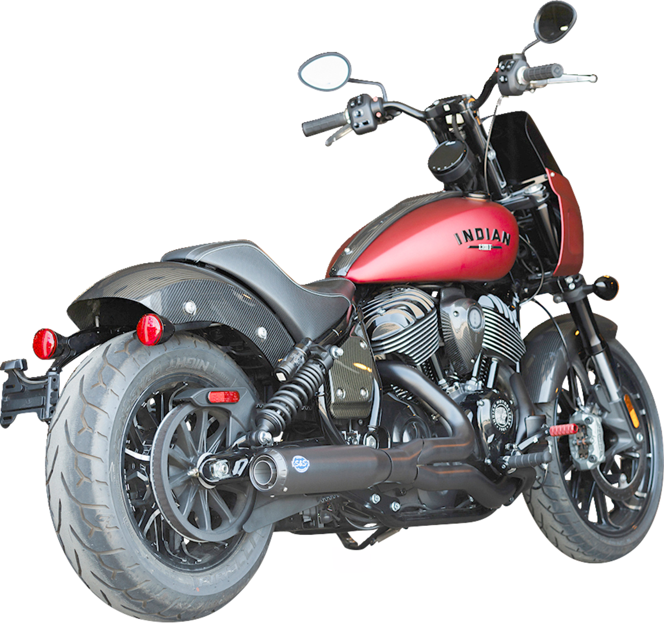 2-into-1 Qualifier Exhaust System | 2-into-1 Qualifier Exhaust System - Guardian Black - 49-State - Indian Chief